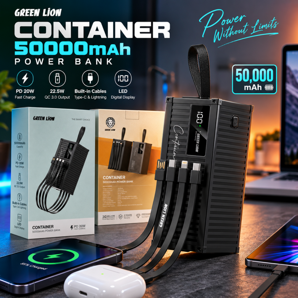 پاوربانک 50000 گرین لاین GNCONPB50KBK
