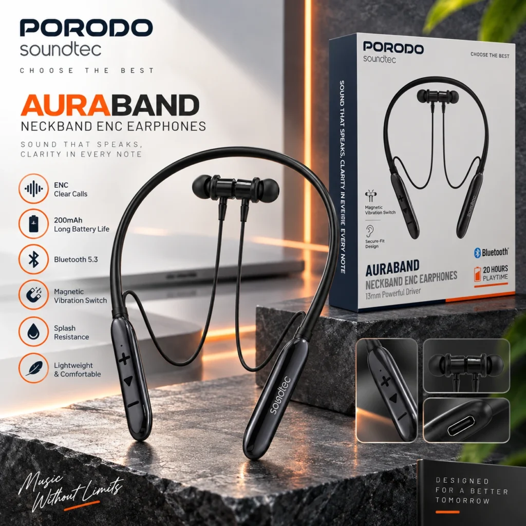 هندزفری گردنی پرودو PDMT30BK